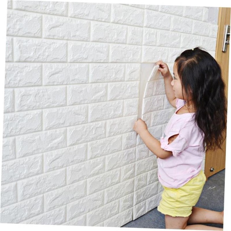 Self-adhesive wall sqticker wallpaper bedroom warm cement wa