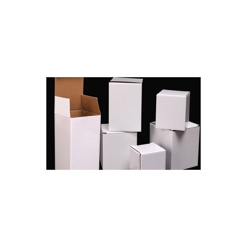 白色纸盒飞机盒正方形加硬方形瓦楞包装盒工业品工具机械打包盒