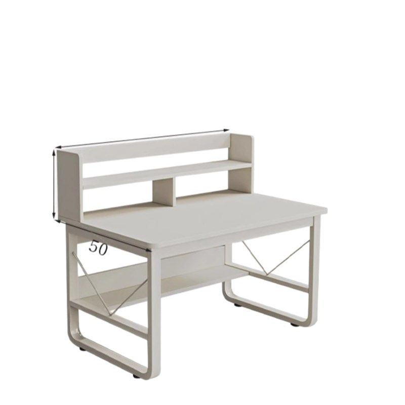 书桌书架一体式学生卧室学习写字台出租屋简易办公桌椅组合电脑桌