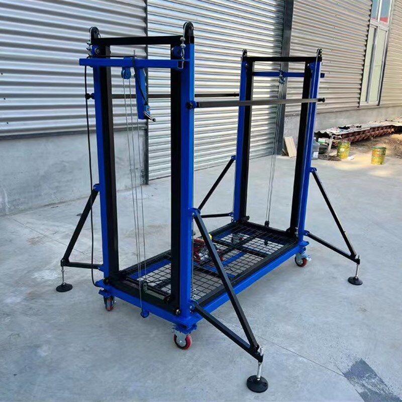 电动升降脚手架 建筑遥控移动升降平台车 小型落地式带轮龙门架