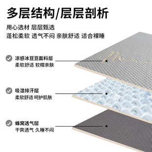 夏天凉感冰豆豆凉席冰丝提花床单垫可机洗水洗夏季 空调软席三件套