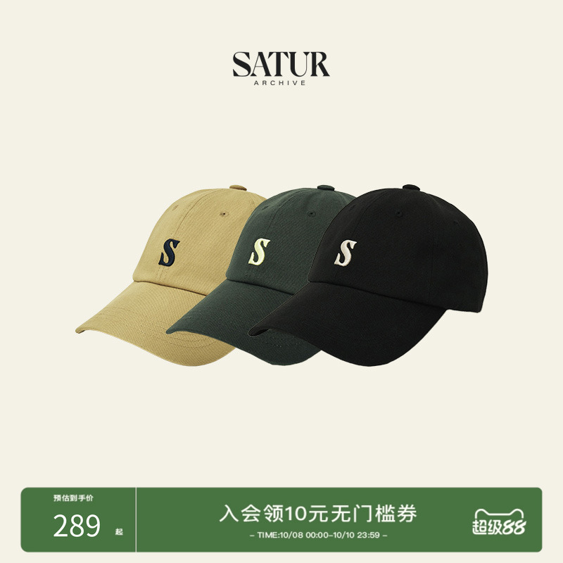 SATUR经典小标Slogo棒球帽