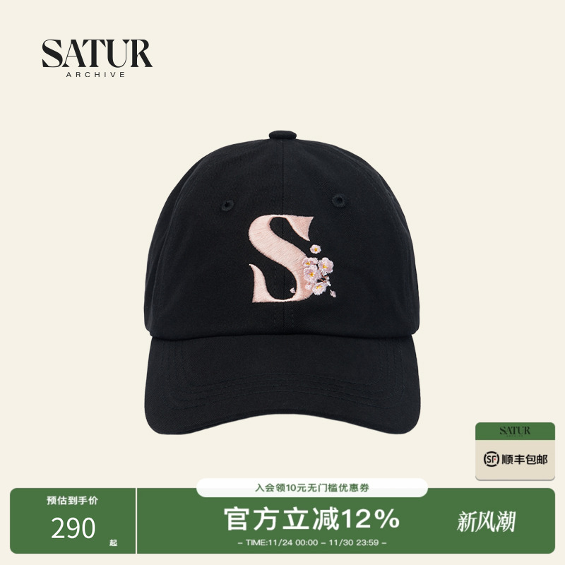 SATUR樱花复古棒球帽女