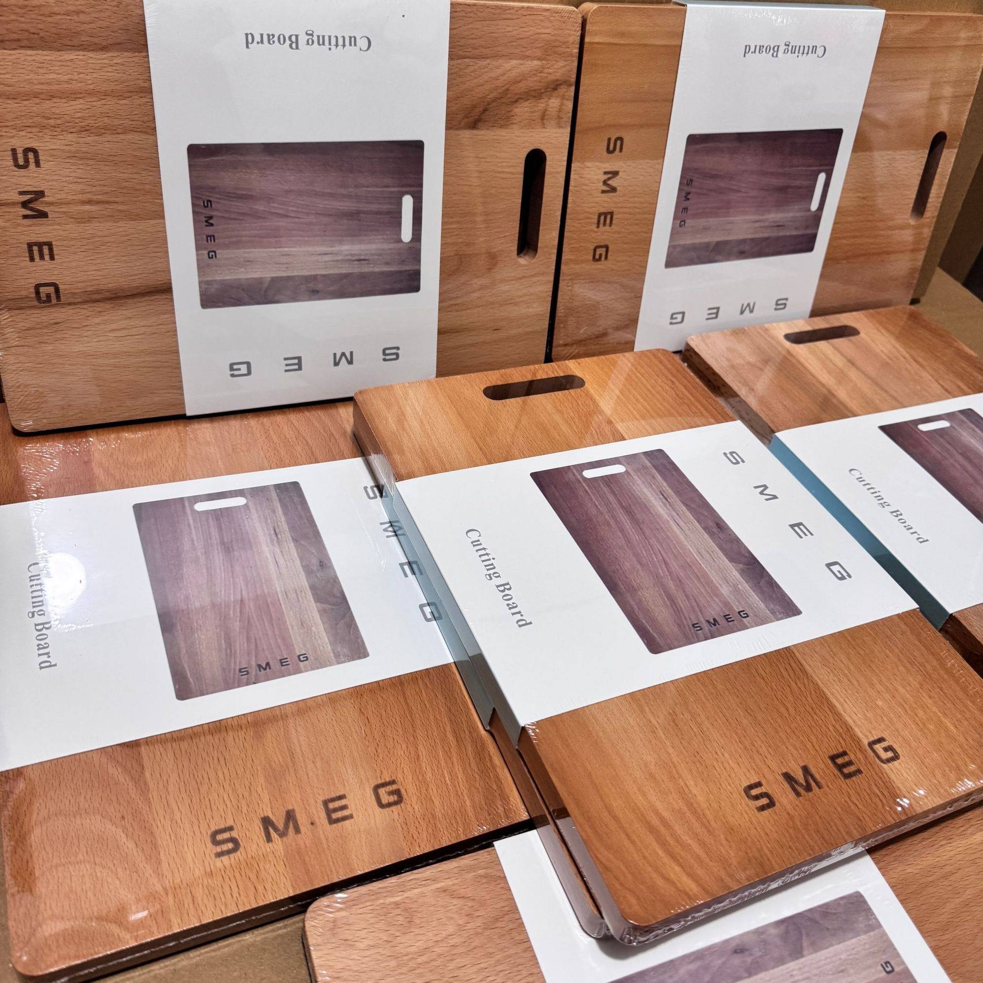 thumbnail for SMEG solid wood cutting board, household cutting board, kitchen cutting board, fruit plate, fruit cutting board, rectangular cutting board
