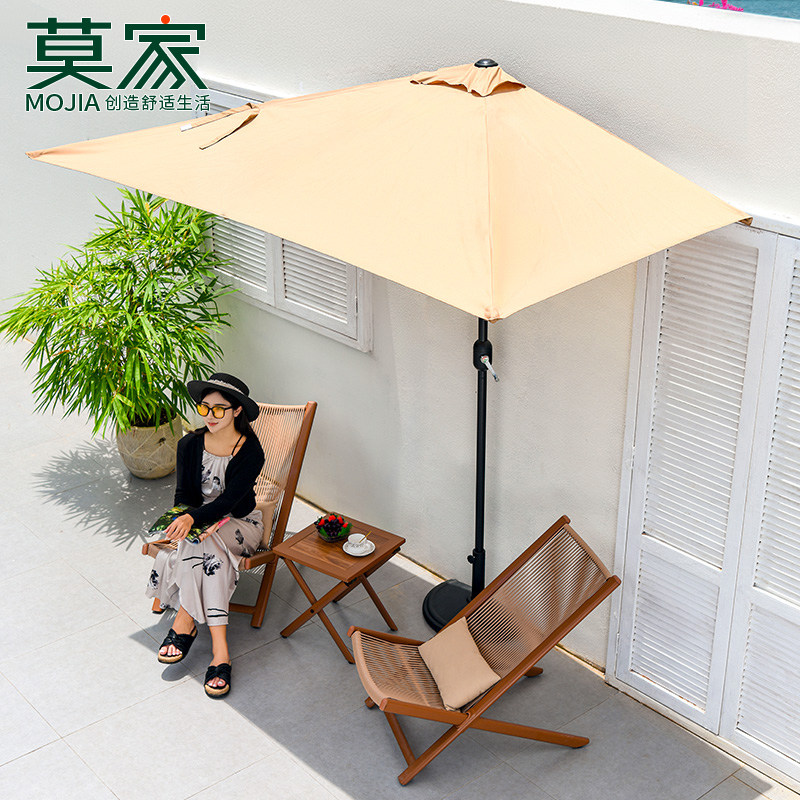 莫家户外伞庭院伞室外中柱阳伞广告 小型阳台桌椅遮阳伞户外摆摊