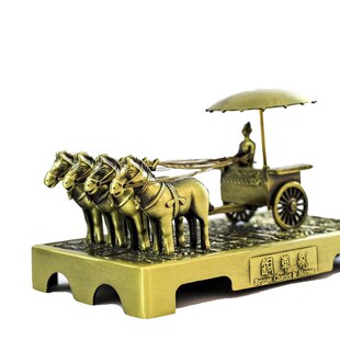 兵马俑铜车马摆件西安特色旅游纪念品中国风特色出国礼品送老外