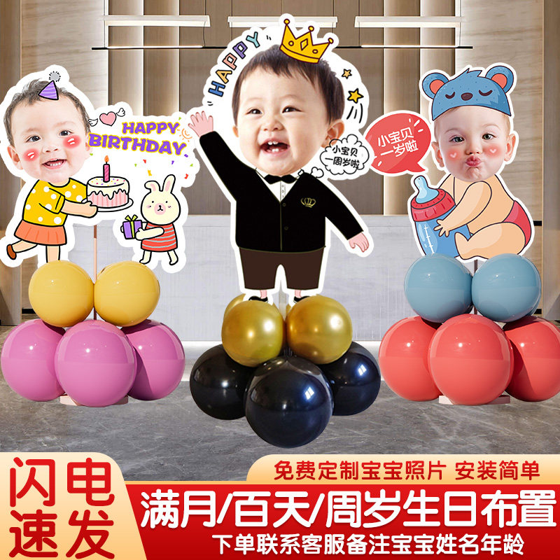 宝宝周岁礼生日宴男孩人形立牌迎宾牌布置装饰大头像定制照片kt板,节庆用品/礼品,节日装扮用品,淘宝优惠券,粉丝福利购,淘宝优惠卷