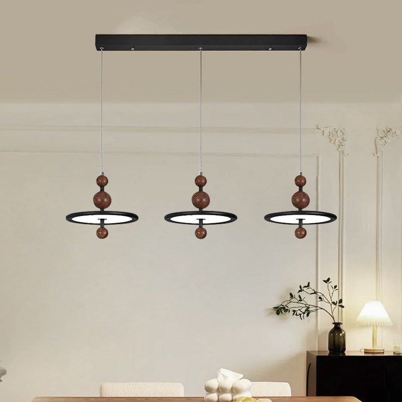 意式中古极简餐厅吊灯复古日式三头餐桌吧台饭厅灯飞碟护眼吊线灯,家装灯饰光源,客厅吊灯,淘宝优惠券,粉丝福利购,淘宝优惠卷