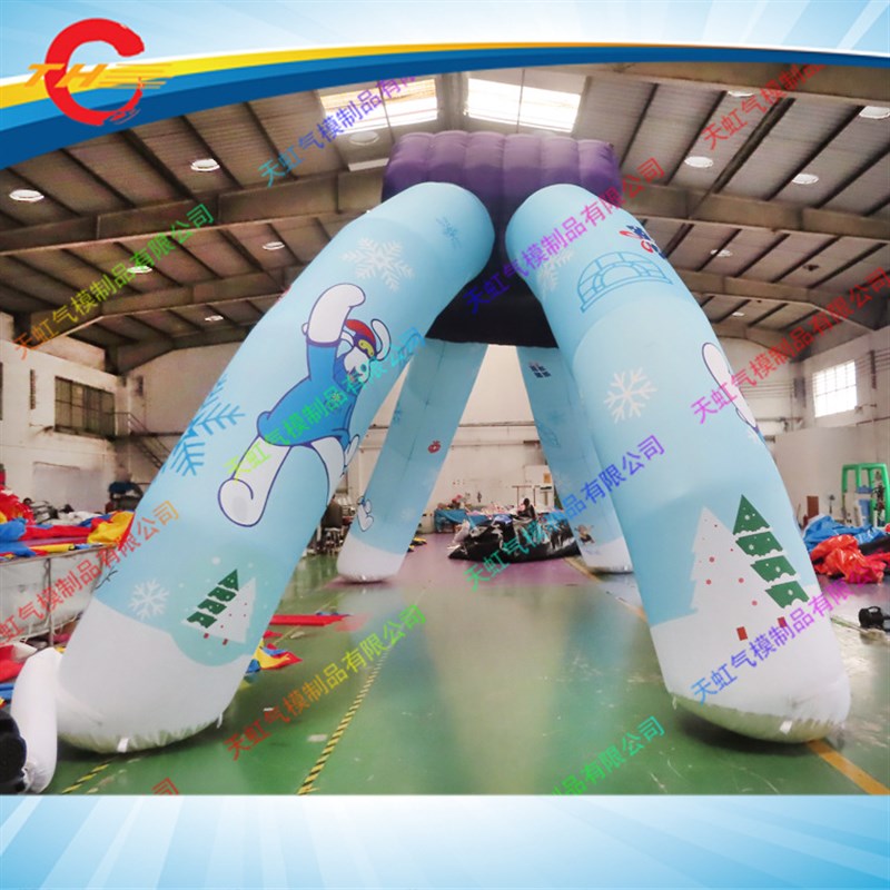 【广告充气拱门】方形半圆形门型 单双拱双联充气拱门 开业宣传