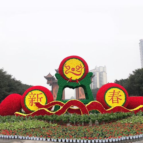 仿真绿雕户外大型五色草园林景区绿化公园立体花坛绿雕工艺品厂家