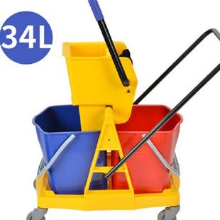 白云清洁60L拖把榨水车挤水桶拖布车家用拖布车酒店墩布车AF08073