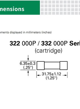 littelfuse0332006.MXP力特6.3x32mm特快熔断型保险丝332006