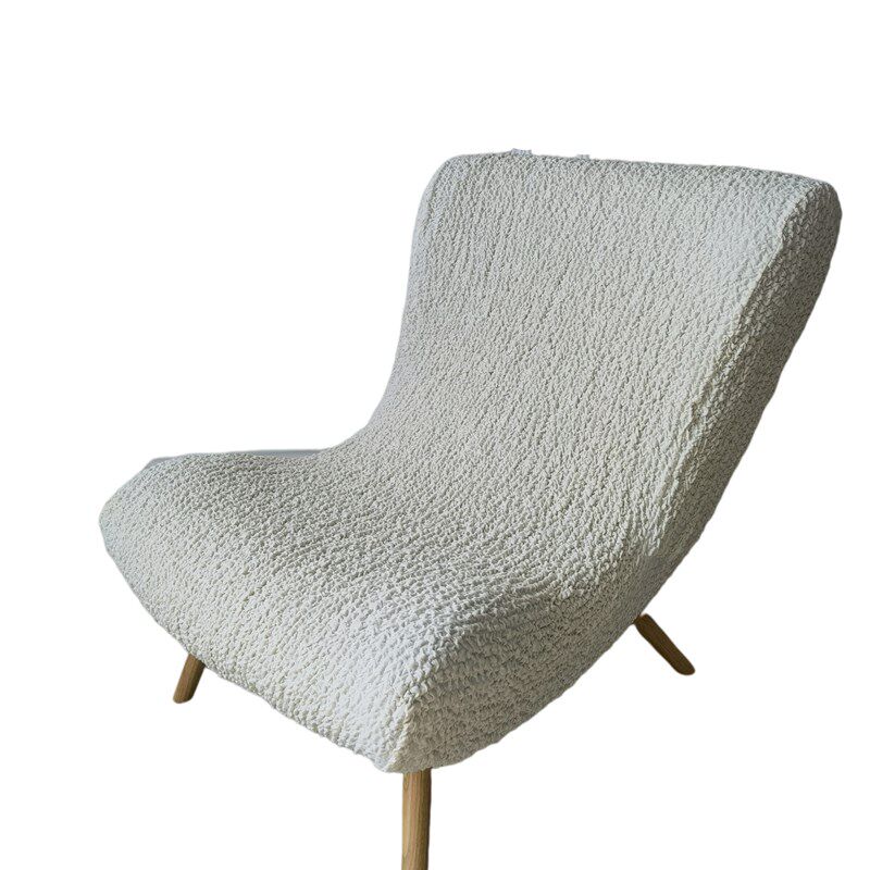 轻奢奶油风全包蜗牛椅套懒人沙发罩北欧单人阳台休闲椅套支持定制