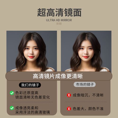 法式复古镜子设计师全身镜高级感网红穿衣镜落地镜家用卧室试衣镜