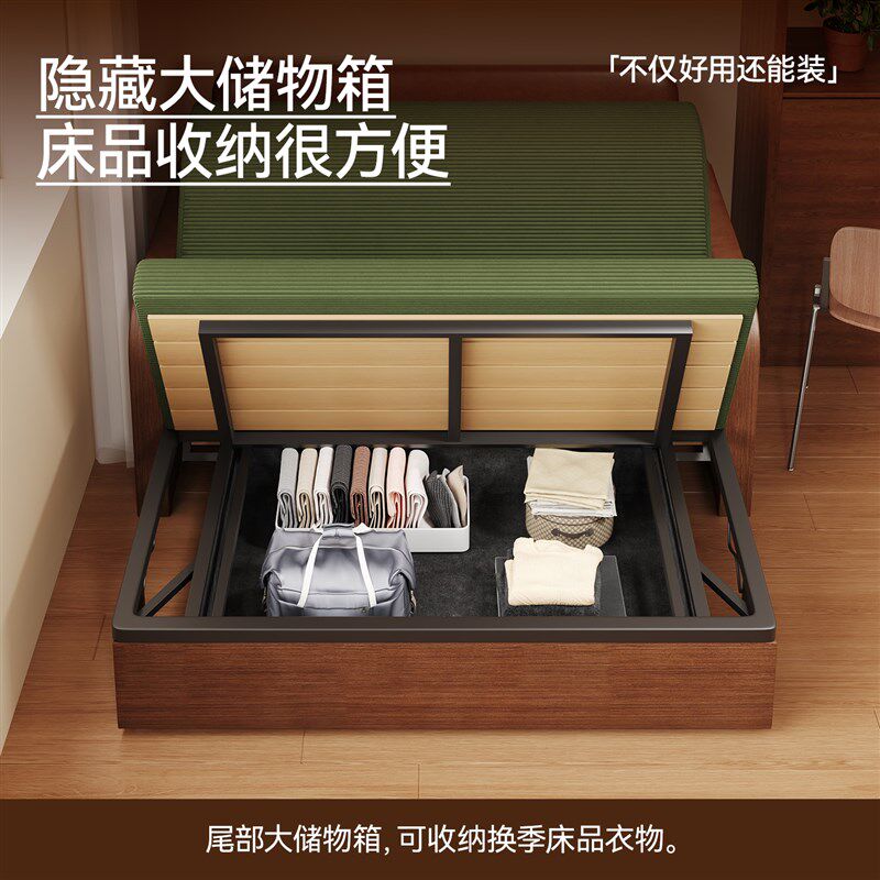 新型陪护单人折叠床家用床轻便型坐睡两用储物多功能护理专用床