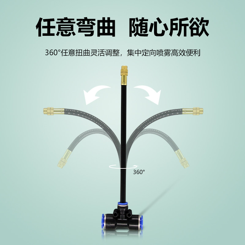 万向浇花喷头自动浇水微系统工地围挡厂房降温除尘加湿兰花喷淋头