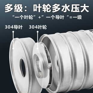 变频多级增压泵家用自来水全自动管道泵不锈钢静音恒压调压加压泵