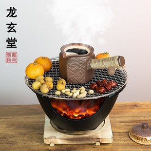 罐罐茶烤茶壶围炉火塘煮茶炉茶具云南甘肃罐罐茶炭火煮茶器耐干烧