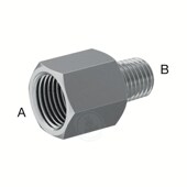 Male NPT Female 耐极压316不锈钢六角变径内外丝直通