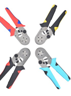 供应青黑色0.25-10mm欧式管型HSC8 6-4A表面镀白端子压线钳