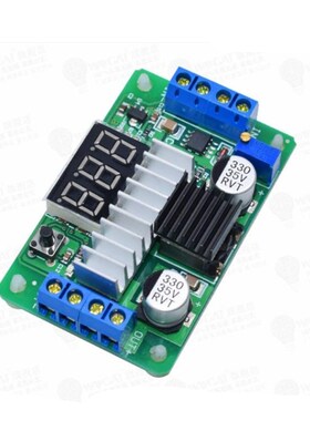 LTC1871升压模块3.5~30V 100W 带双路显示电压表 超LM2577 显红色