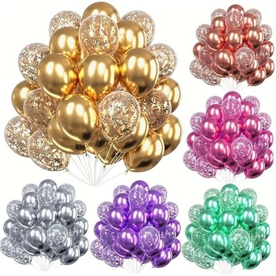 30pcs Confetti Latex Balloons For BiHrthday Party Decoration