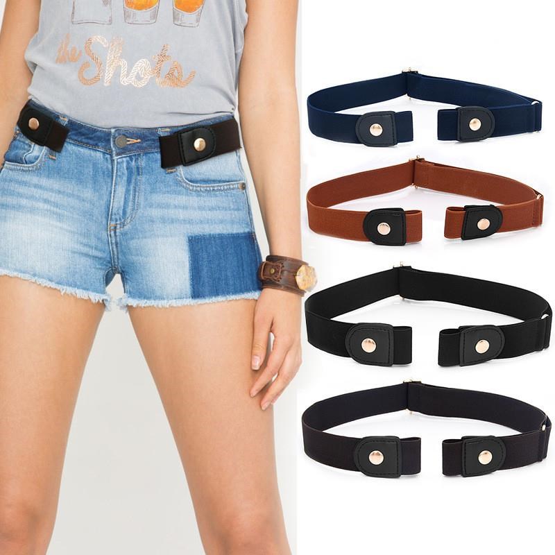Easy Belt Without Buckle free men Belts WomenY 懒人隐形腰带