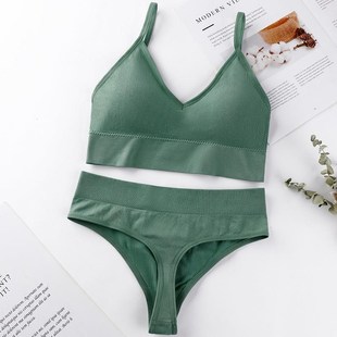 women cup camisole triangle thxin bra Underwear set gather