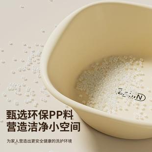 婴儿专用盆子磨砂卫生间防滑洗衣盆家用脸盆宿舍加厚塑料pp洗脸盆