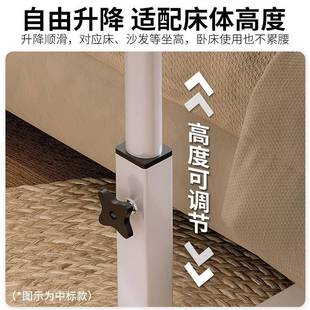 落地床边桌极简升降桌折叠现代电脑桌懒人家用卧室床旁学生写字桌