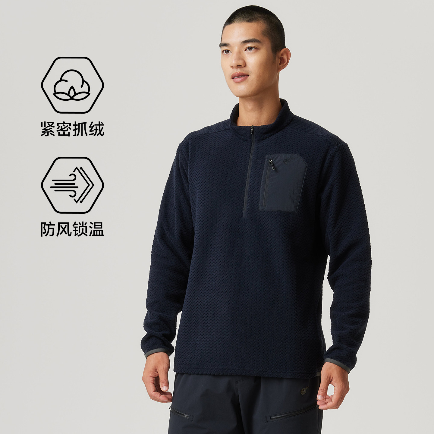 隐者山之道云雀秋冬抓绒衣