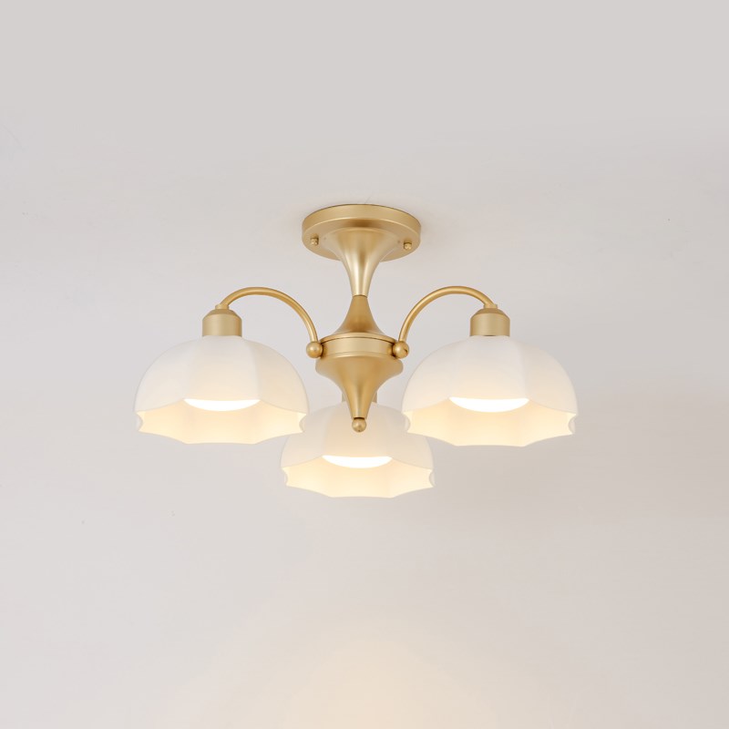 北欧餐厅灯简约现代创意轻奢奶油风客厅饭厅书房卧室法式吸顶灯具