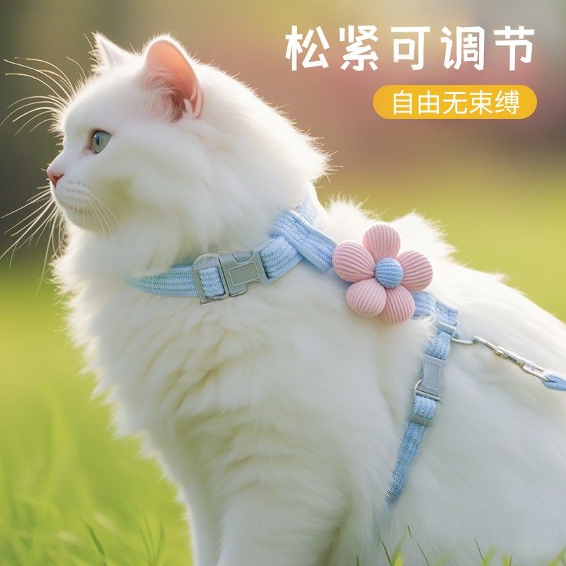 猫咪牵引绳防挣脱外出专用背心式溜猫绳子胸背带可调节宠物遛猫绳,宠物/宠物食品及用品,猫牵引绳,淘宝优惠券,粉丝福利购,淘宝优惠卷