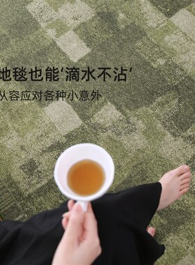 地毯客厅2025新款法式复古沙发茶几地垫家用绿色免打理加厚床边毯