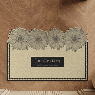 丝圈入户门地垫进门门垫家用门口门外防滑脚垫可裁剪玄关地毯蹭土