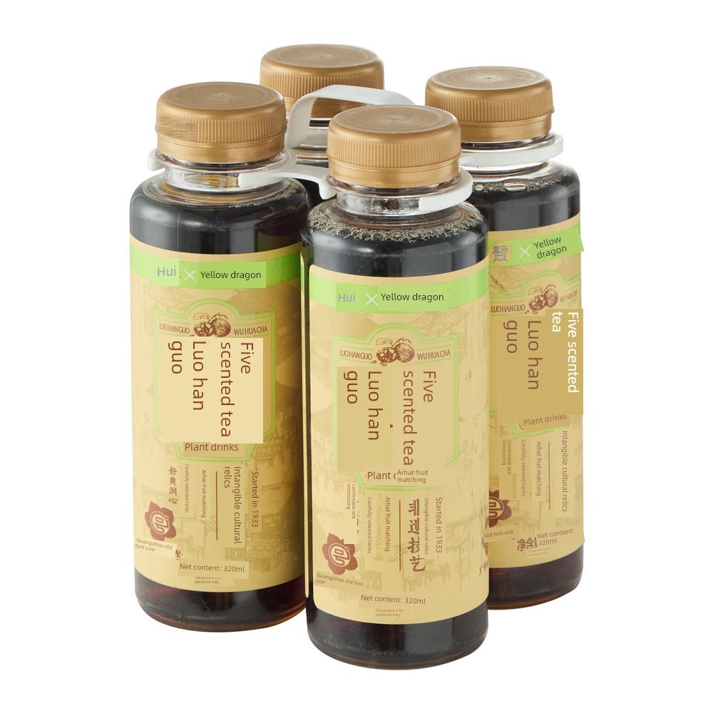 盒马X黄振龙罗汉果五花茶320ml*4瓶夏日消暑饮品