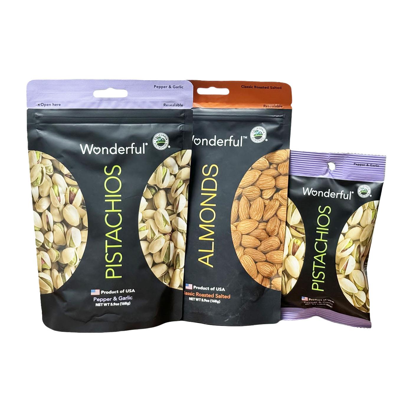 26.3月到期美国进口万多福美国加州开心果黑椒蒜香味盐焗味扁桃仁