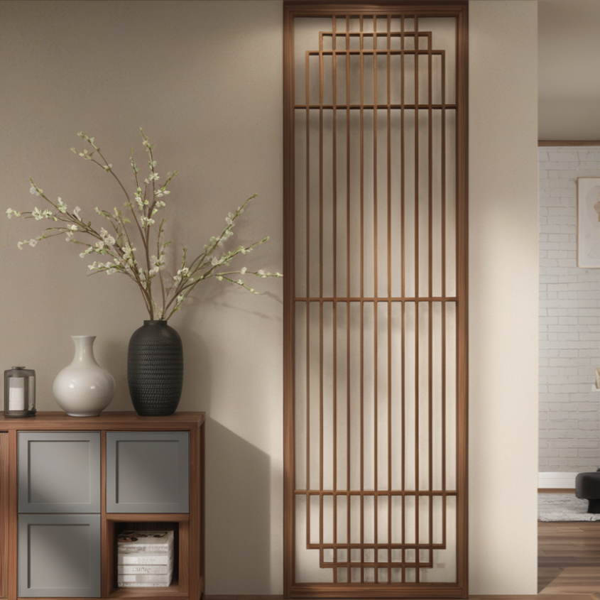 宋式美学格栅屏风隔断