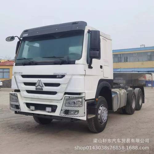 出口二手10轮拖车头双驱拖拉机卡车头371-375马力货物运输车