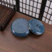 彩铜烟灰缸带盖家用客厅办公室大气简约复古创意个性 防飞灰缸大号