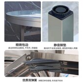 不锈钢圆桌内置彩图转盘家用折叠餐桌餐饮酒席户外大排档烧烤桌子