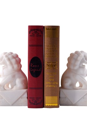 新中式狮子摆件简约现代样板书房办公桌会客桌书档玄关博古架摆设