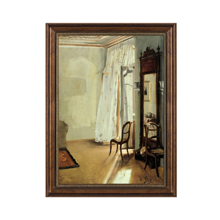 书房油画 饰画客厅沙发背景墙挂画餐厅壁画法式 欧式 复古小众艺术装