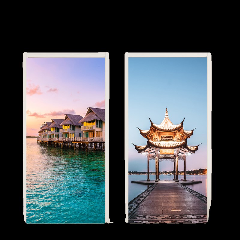 风景油画门贴纸翻新自粘整张宿舍墙壁装饰玻璃衣柜门贴画防水防撞