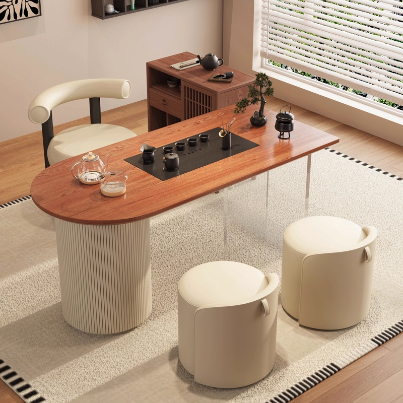 新中式实木茶台茶桌椅组合