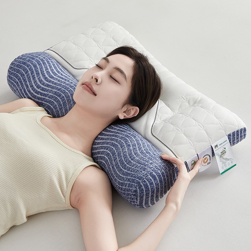 自然醒牵引枕头护颈椎助睡眠一对装家用枕芯成人专用学生宿舍整头