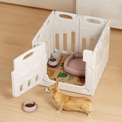 狗狗围栏可折叠宠物围栏栅栏狗窝泰迪柯基护栏围挡狗笼子中小型窝