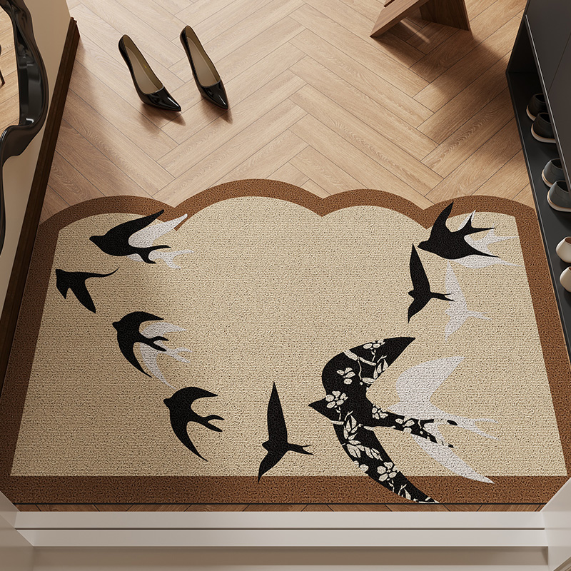 中古风地垫入户门垫进门门口地毯耐脏丝圈法式复古高级感防滑脚垫