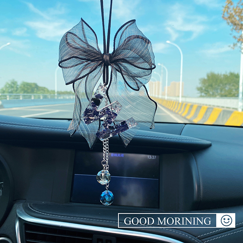 英文字母车挂定制汽车载用后视镜挂件饰吊坠女羽毛车内装饰捕梦网