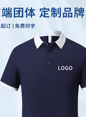 (FZKF8806)定制高端三防工作服印logo翻领工装男女短袖t恤polo衫